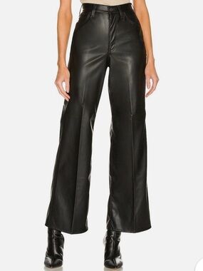 LEVI’S
High-Rise Black Faux Leather Wide-Leg Pants